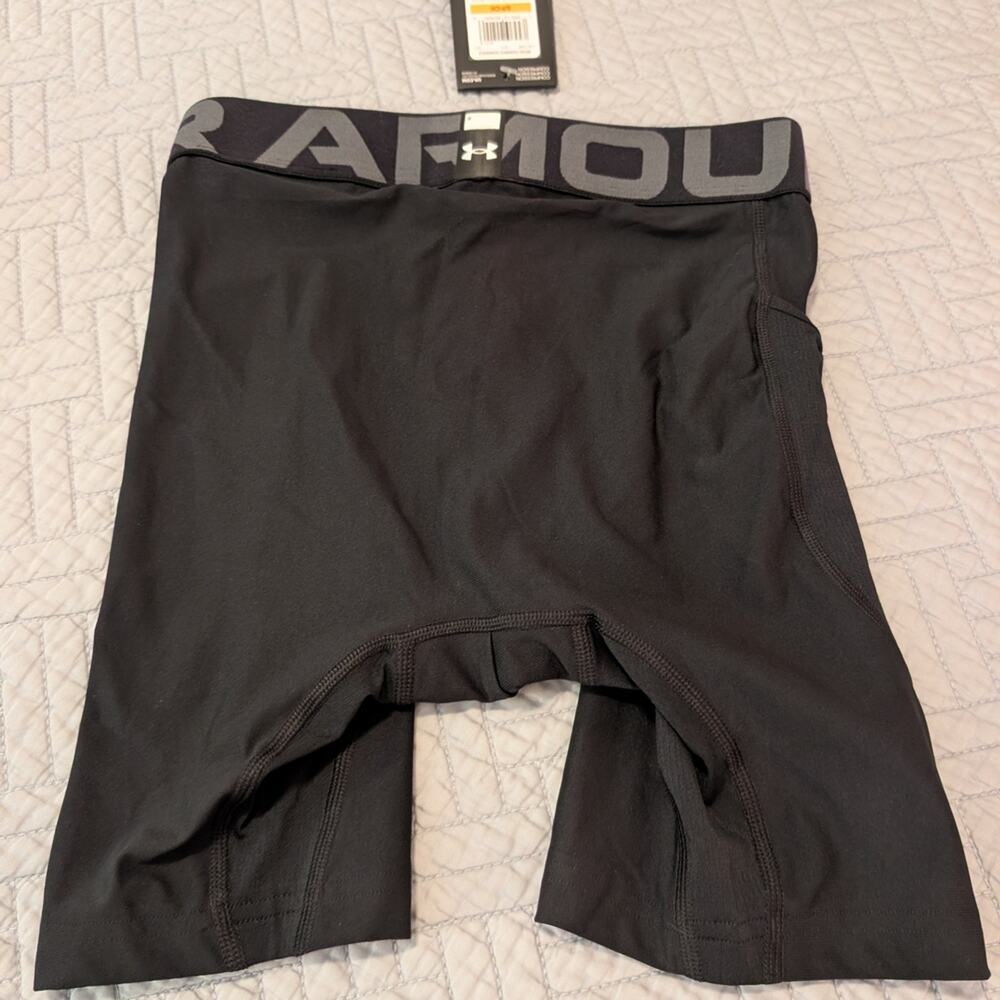 NWT Under Armour Men's Compression Shorts S Black HeatGear 6" Shorts (0291) - Picture 12 of 13